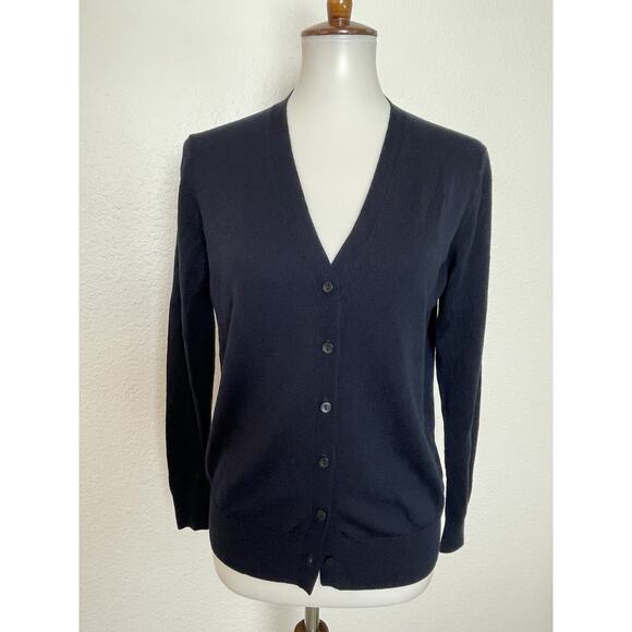 Uniqlo Sweater Cardigan V Neck Button Front Wool Knit - Picture 1 of 8